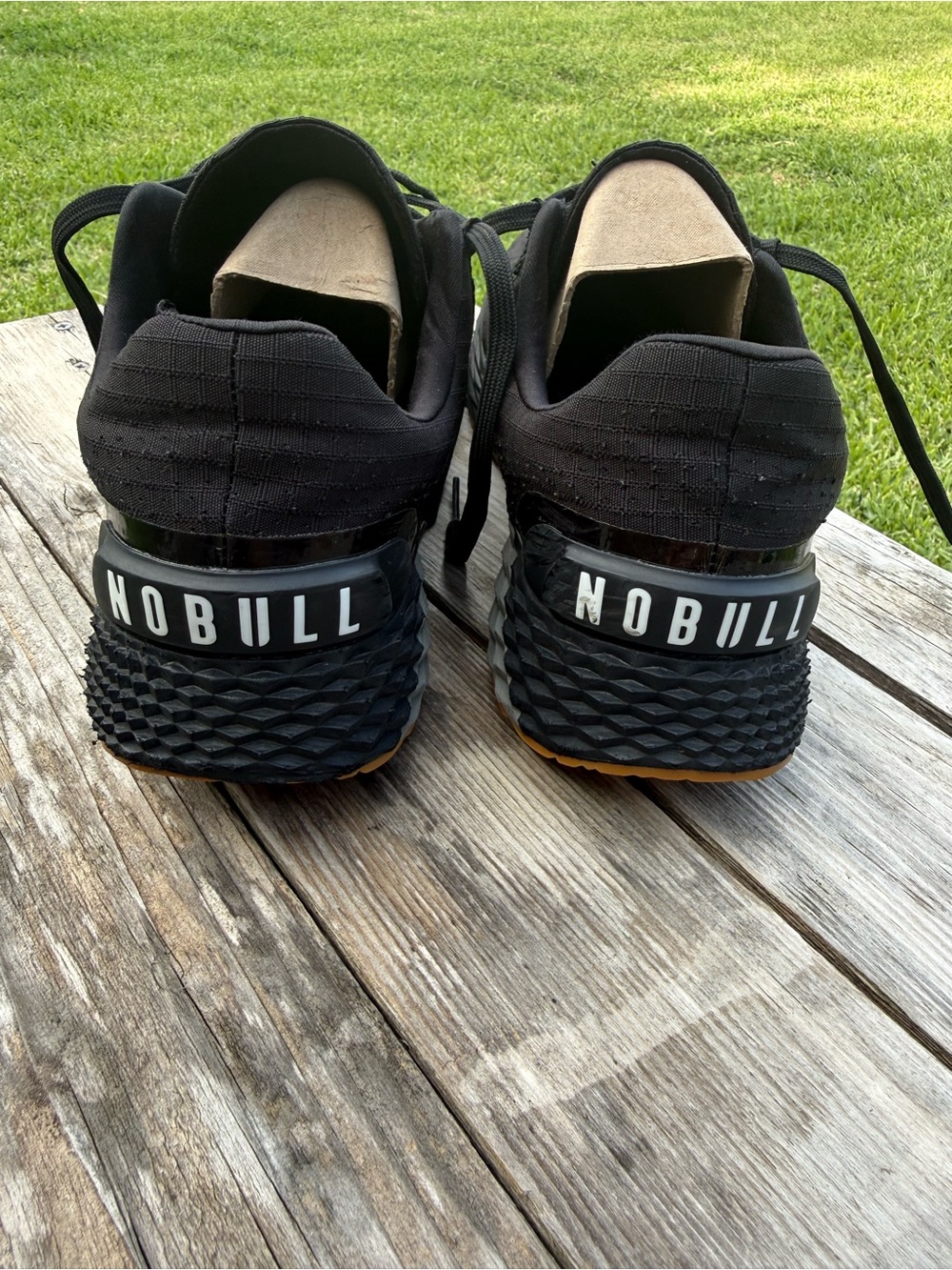 NOBULL Men’s Black Training Shoes with Gum Accents - Picture 8 of 9